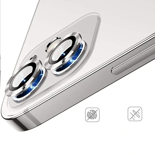 ALLY İphone 12 - 12 Mini 3D Metal Çerçeveli Kamera Lens Koruyucu-(5775)