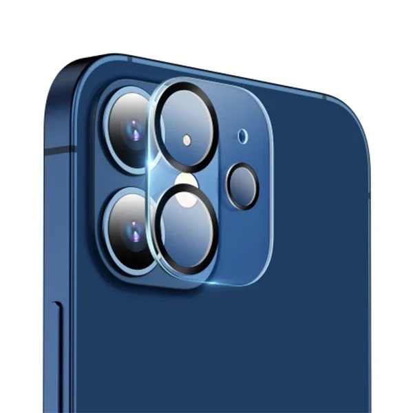 ALLY İPhone 12 Mini 3D Full Tempered Glass Cam Kamera Koruyucu-(5775)