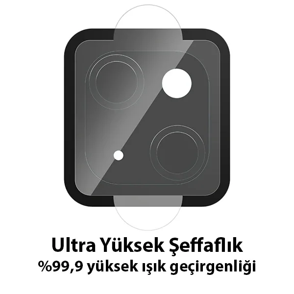 ALLY İPhone 14 Tempered Glass Cam Kamera Koruyucu-(5775)