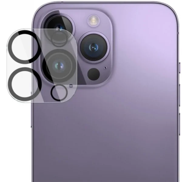 Ally iPhone 15 Pro-15 Pro Max Full Tempered Kamera Lens Koruma Camı-(5775)