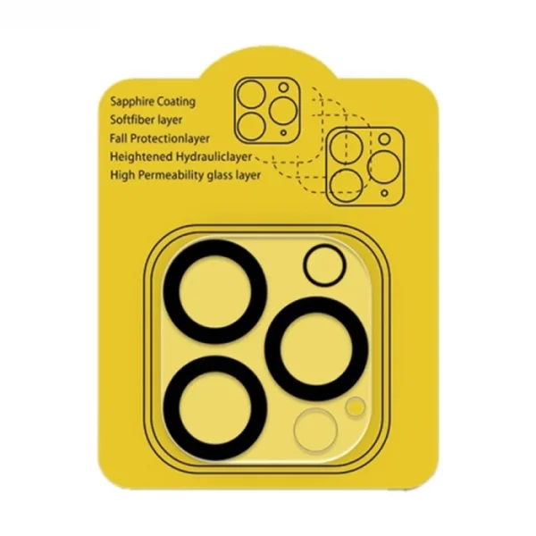 Ally iPhone 15 Pro-15 Pro Max Full Tempered Kamera Lens Koruma Camı-(5775)