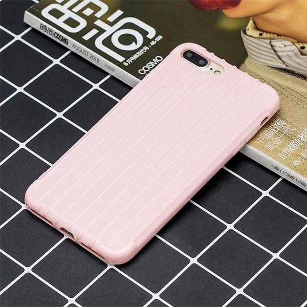 Ally iPhone 8 Plus 7Plus Trunk Lines ince Soft Silikon Kılıf-(5775)