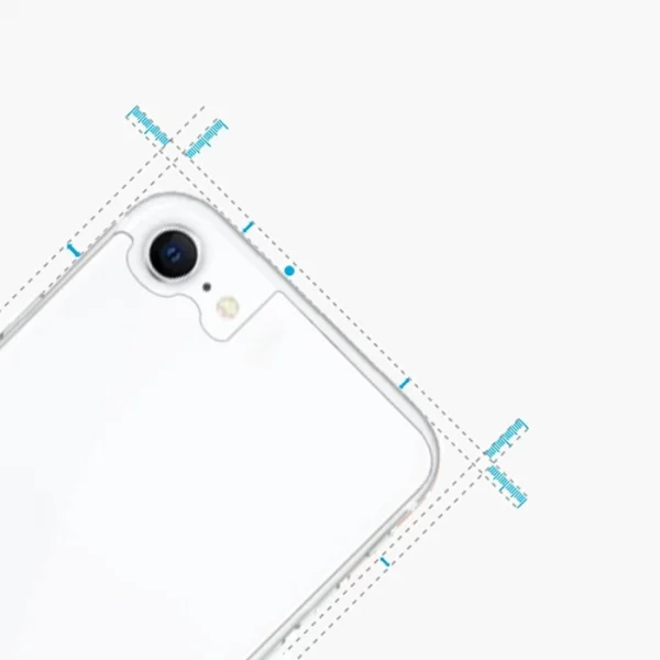 Ally iPhone SE3-SE2 İPhone 8-7 Tempered Şeffaf Arka Cam Koruyucu-(5775)