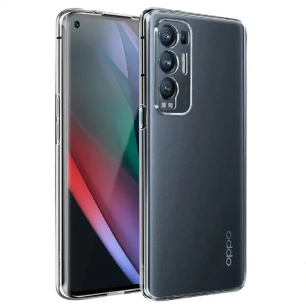Ally OPPO Find X3 NEO Kılıf Kamera Korumalı Ultra İnce Şeffaf Silikon Kılıf-(5775)