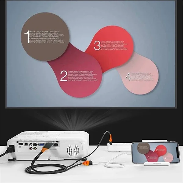 Ally Phone Usb HDTV Cable Lightning Type C hdmi kablosu-(5775)