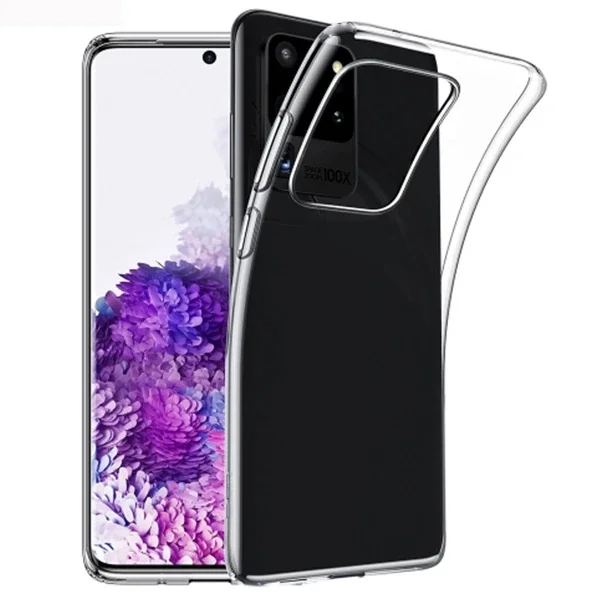 Ally Samsung Galaxy S20 Ultra Kamera Korumalı Silikon Kılıf-(5775)