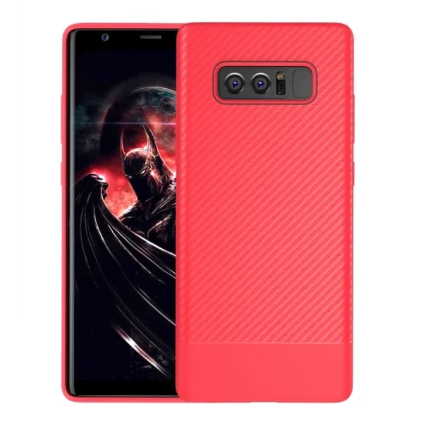 Ally SM Galaxy Note 8 Carbon Fiber Dokulu Premium Soft Silikon Kılıf-(5775)