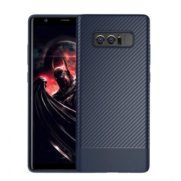 Ally SM Galaxy Note 8 Carbon Fiber Dokulu Premium Soft Silikon Kılıf-(5775)