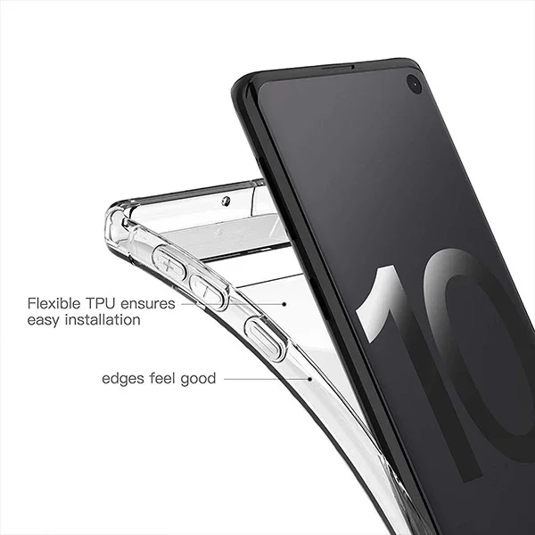 Ally Sm Galaxy S10 Anti-Drop Darbe Emici Silikon Kılıf-(5775)