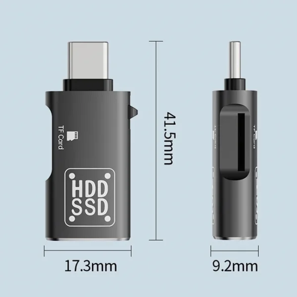 ALLY Type-c to USB + TF Kart Çevirici Otg Adaptör-(5775)