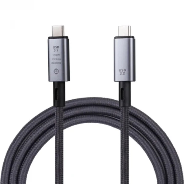 Ally USB 3.2 100W Type-C to Type-C 8K Görüntü-Data ve Ultra Hızlı Şarj Kablosu 1 Metre-(5775)