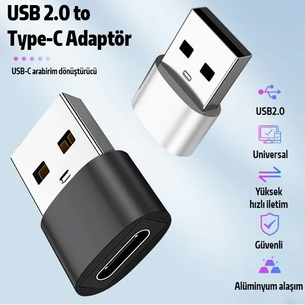ALLY USB to Type-C Dişi Çevirici Dönüştürücü Adaptör-(5775)
