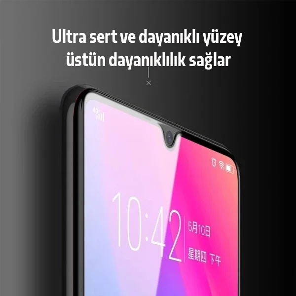 Ally Xiaomi Redmi 9 9D Full Glue Tempered Cam Ekran Koruyucu-(5775)