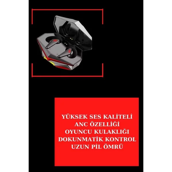 ANC Özellikli Bluetooth Kulaklık ve Amoled Ekran Akıllı Saat Uyku ve Sağlık Takibi Nabız Ölçer