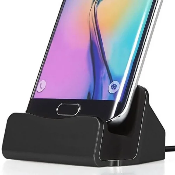 Android Micro Usb Şarj 2in1 Standlı Usb Dock-(5775)