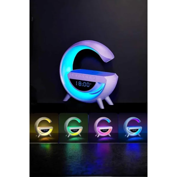 Android Uyumlu Akıllı Bluetooth Hoparlör Kablosuz Şarj Cihazı Standı