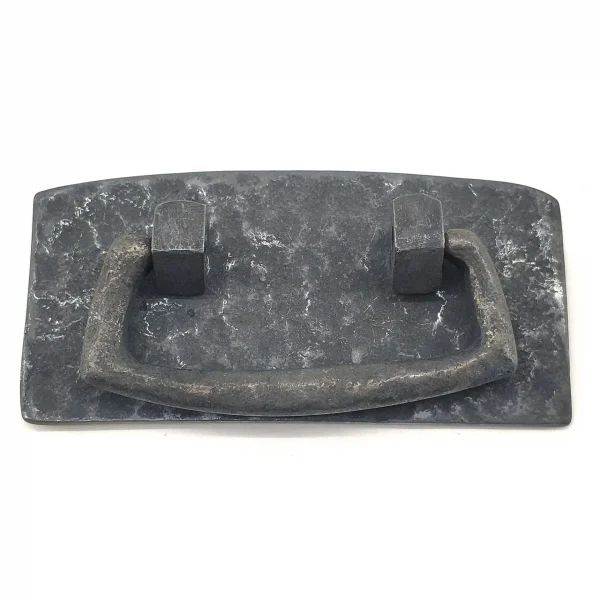 Antika Tarz Dekoratif Pirinç Otantik Dövme Kapı Kulbu - 45x90 Mm, Oksit