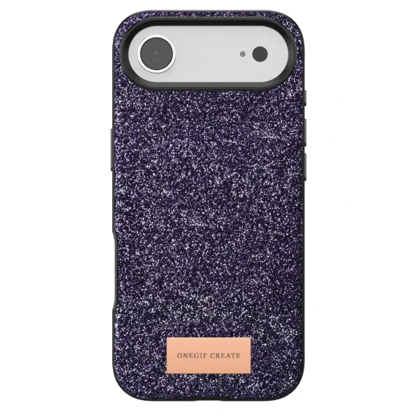 Apple iPhone 17 Air Bright Simli Kapak - Derin Mor-(5796)