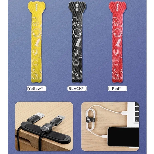 Baseus Cable Fixer Kit Kablo Organizatör Tutucu Ve Ayrıştıcı-(5775)