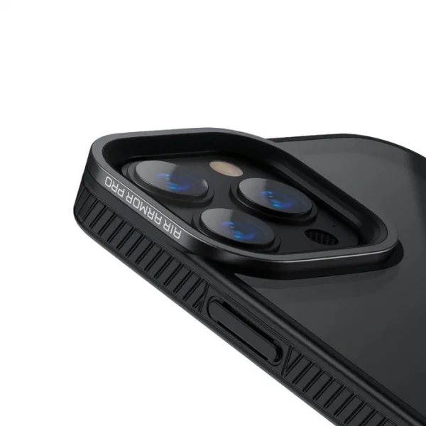 Baseus Crystal iPhone 13 Pro 6.1 Kılıf Jel Çerçeve Zırhlı Silikon Kılıf-(5775)