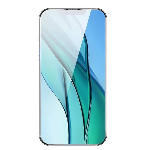 Baseus Crystal Serisi iPhone 15 Pro Full Koruma Tempered Cam Ekran Koruyucu 2 Adet Set-(5775)