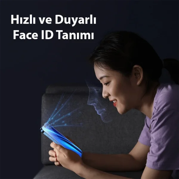Baseus Crystalline iPhone 15 Privacy Hayalet Full Koruma Cam Ekran Koruyucu-(5775)
