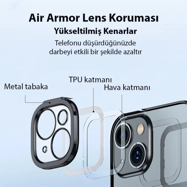 Baseus Glitter iPhone 14 6.1 Magsafe Silikon Kılıf + Tempered Ekran Koruyucu Set-(5775)