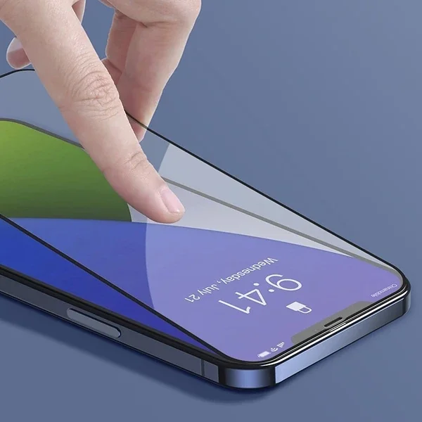 Baseus İPhone 12 Pro Max 6.7  0.3MM 3D Full Tempered Cam Ekran Koruyucu 2Adet Set-(5775)