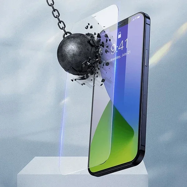 Baseus İPhone 12 Pro Max 6.7  0.3mm Ful Tempered Cam Ekran Koruyucu 2 Adet Set-(5775)