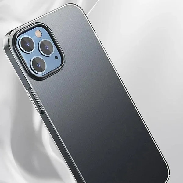 Baseus İPhone 12 Pro Max 6.7 Comfort İnce Şeffaf Kılıf Matte PP Kılıf-(5775)