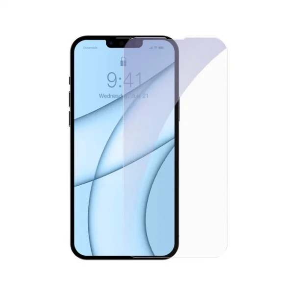 Baseus iPhone 13 Mini 0.3mm Göz Korumalı Full Cam Ekran Koruyucu 2 Adet Set-(5775)