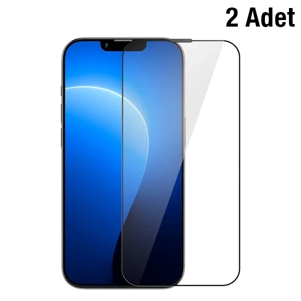 Baseus iPhone 14 Plus/13 Pro Max 6.7 0.3mm Full Koruma Tempered Cam Ekran Koruyucu 2 Adet Set-(5775)