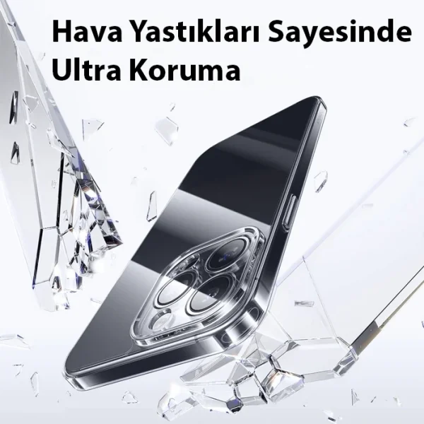 Baseus iPhone 15 Corning Serisi Silikon Kılıf + Tempered Ekran Koruyucu Set-(5775)