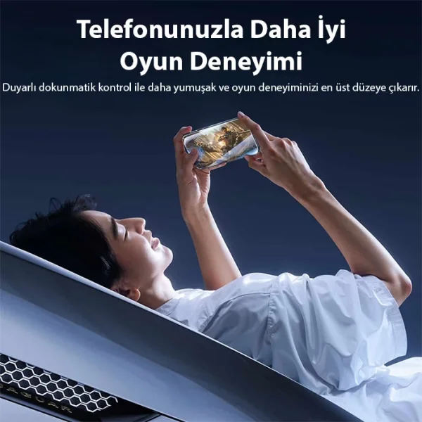 Baseus iPhone 15 Full Koruma Anti Mavi Işık Tempered Cam Ekran Koruyucu-(5775)