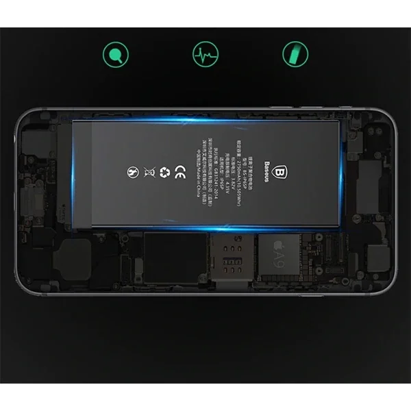 Baseus İPhone 6 Plus 3400 Mah Yüksek Kapasite Pil Batarya-(5775)