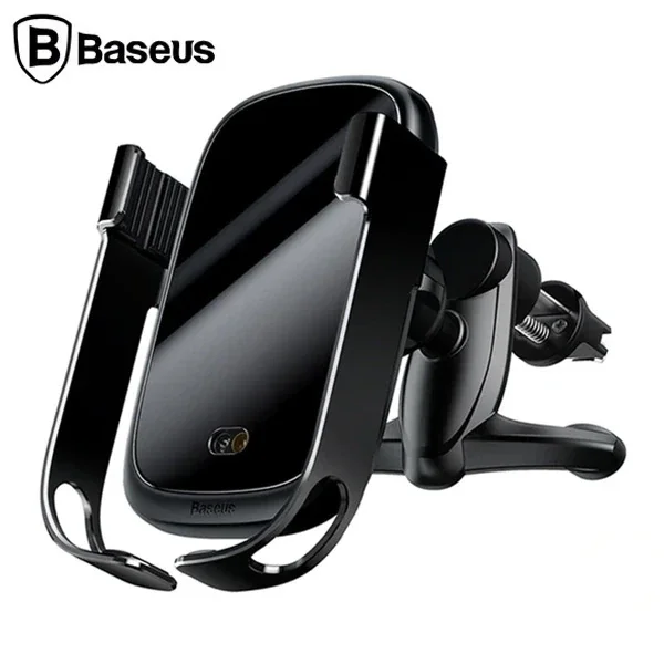 Baseus Rock-Solid Tam Otomatik 10W Wireless Kablosuz Araç Şarj Tutucu-(5775)