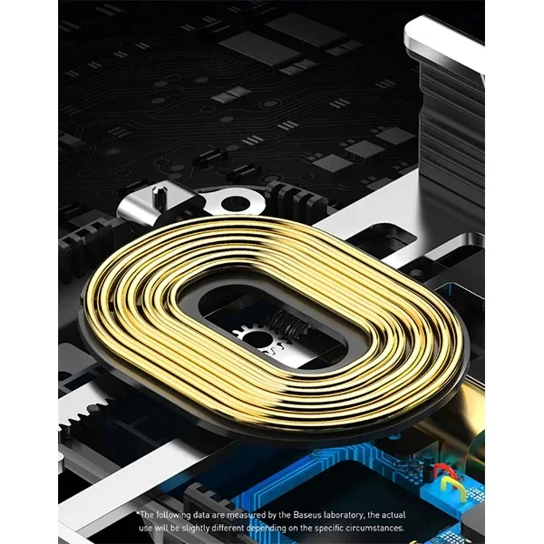 Baseus Rock-Solid Tam Otomatik 10W Wireless Kablosuz Araç Şarj Tutucu-(5775)