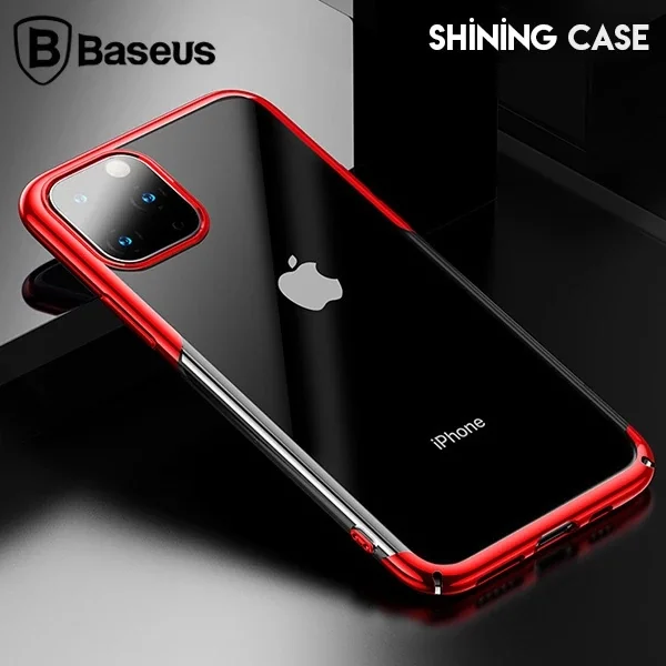 Baseus Shining Case İPhone 11 Pro Max 6.5 Ultra ince Silikon Kılıf-(5775)