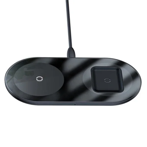 Baseus Simple 2in1 Kablosuz Wireless Şarj 18W iPhones+iPods-(5775)