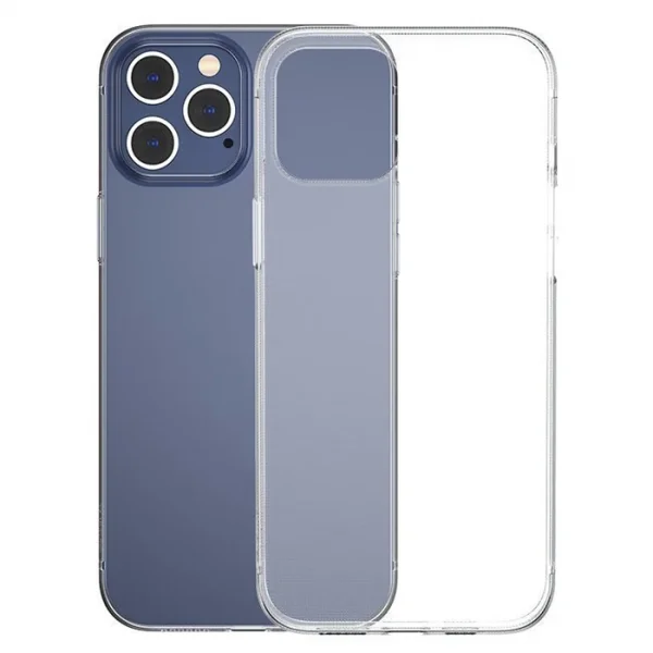 Baseus Simple Case İPhone 12 Pro 6.1 İnce Şeffaf Silikon Kılıf-(5775)