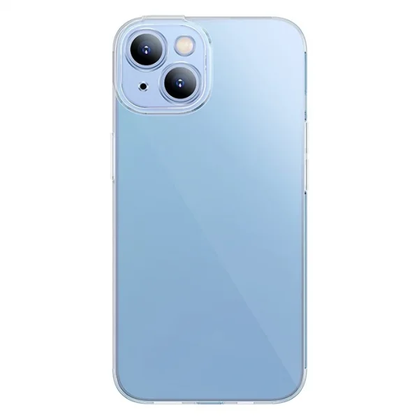Baseus Simple Case iPhone 14 6.1 Kamera Korumalı İnce Silikon Şeffaf Kılıf-(5775)