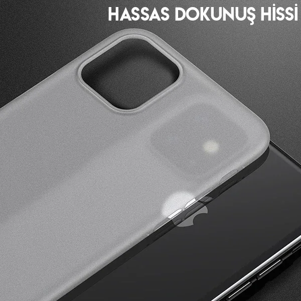 Baseus Wing Case İPhone 11 Pro 5.8  Ultra İnce Lux Mat Şeffaf Kılıf-(5775)
