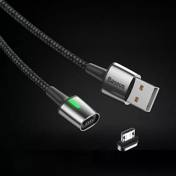 Baseus Zinc Magnetic Usb Kablo Şarj Android Mikro Başlık 2Metre 1.5A-(5775)
