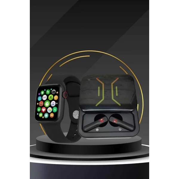 Bluetooth Bağlantılı Kablosuz Kulaklık ve Yeni Nesil Akıllı Saat 5.0 Bluetooth