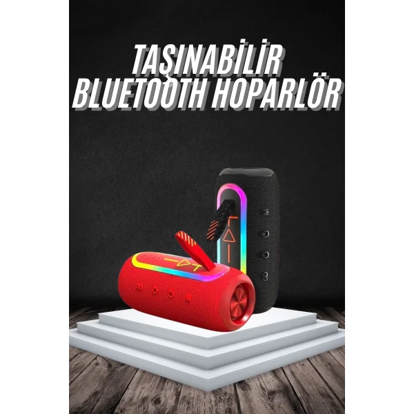 Bluetooth Hoparlör USB Şarjlı Uzun Pil Ömrü Android ve İOS Uyumlu Renkli