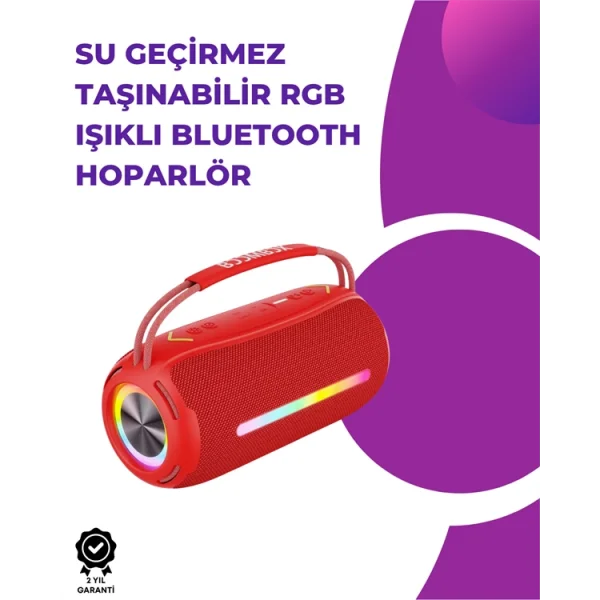 Bluetooth Kablosuz Hoparlör – Taşınabilir Güçlü Ses