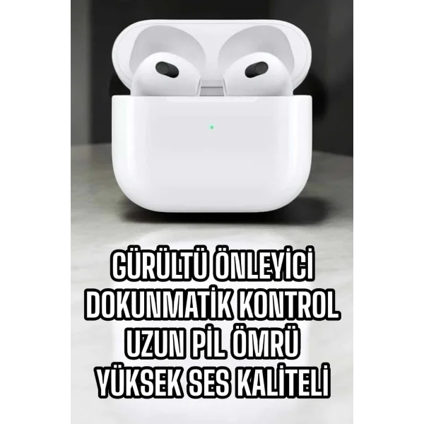 Bluetooth Kulaklık 3.Nesil Kablosuz Uzun Pil Ömrü Dokunmatik Kontrol