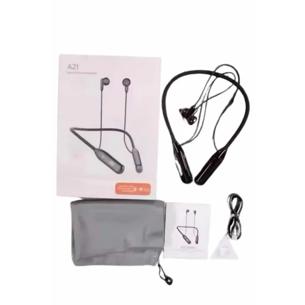 Boyun Bantlı Kablolu Yüksek Ses Kaliteli Bluetooth Kulaklık Uzun Pil Ömrü