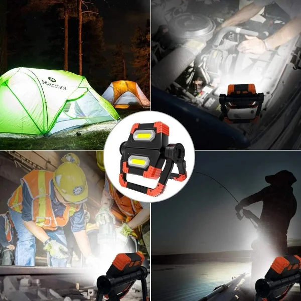 Bright Yd-858a  Cob Led Projektör Pilli El Feneri