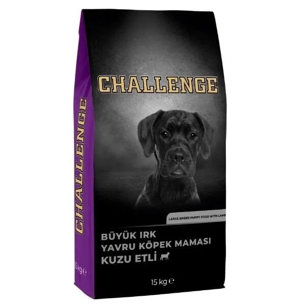 Challenge Kuzu Etli Büyük Irk Yavru Köpek Maması 15 Kg